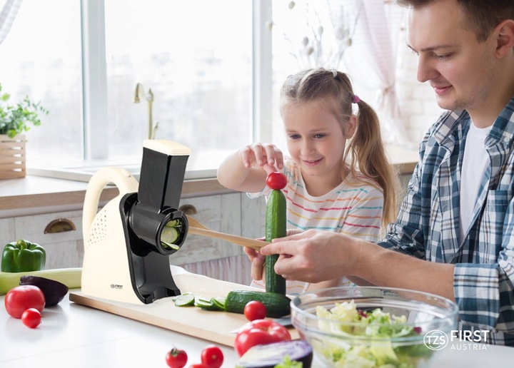 Szatkownica elektryczna do warzyw tarka 4 KOŃCÓWKI =First Austria=