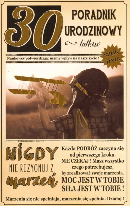 Kartka Urodziny 13 x 20,4 cm