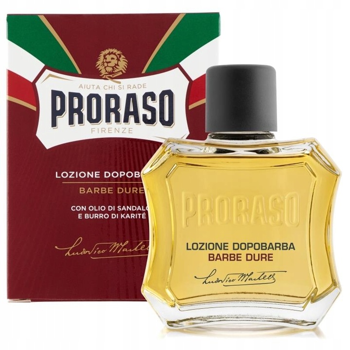 Woda po goleniu Lozione Dopobarba Rosso Dure 100ml - Proraso