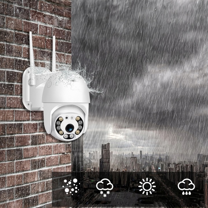 KAMERA WIFI IP SMART OBROTOWA FULL HD 2MP MONITORING 1080p ZOOM 4x DETEKCJA