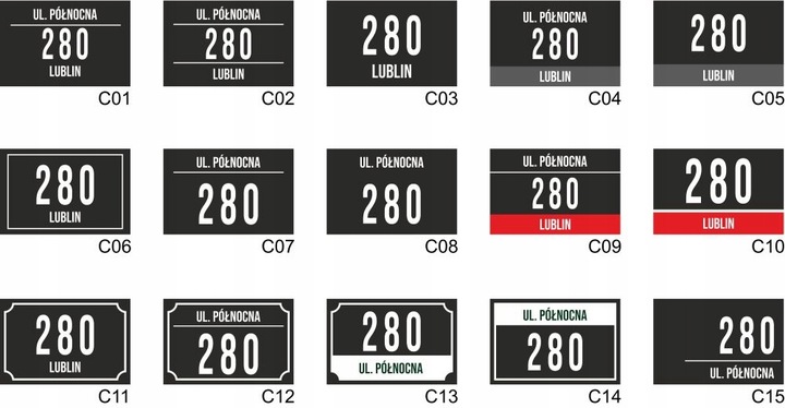 Tabliczka Numer domu Tablica ADRESOWA ALUMINIOWA | NUMER NA DOM |32x21|