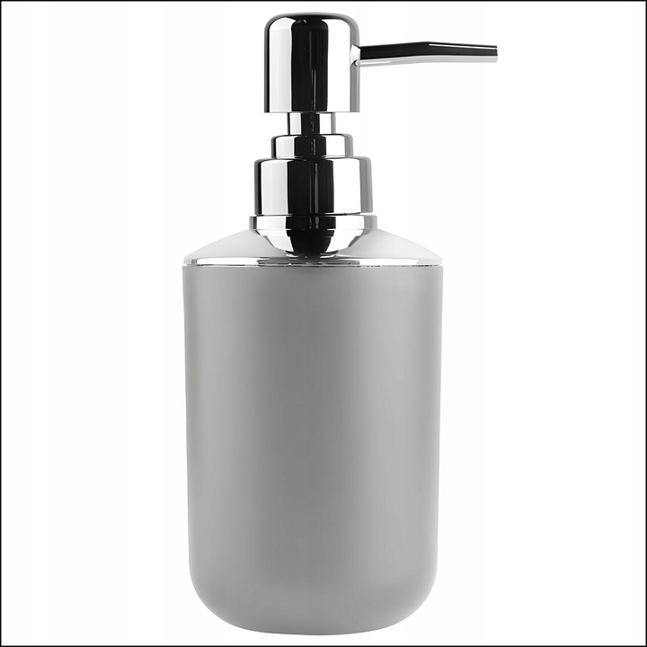 ZESTAW ŁAZIENKOWY 6 ELEMENTÓW AKCESORIA DO WC KOSZ DOZOWNIK SZARY