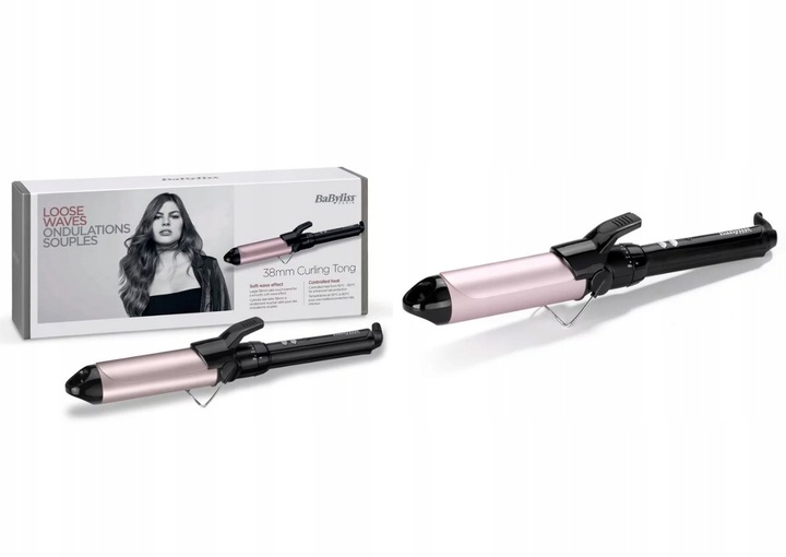 LOKÓWKA BABYLISS C338E GRUBE LOKI 38mm MOC 90W