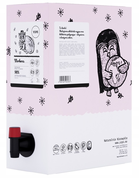 YOPE Mydło Werbena Refill 3L