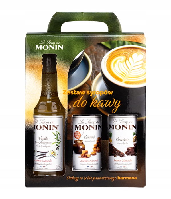 Syrop do kawy MONIN - ZESTAW KAWOWY 3 x 250 ml