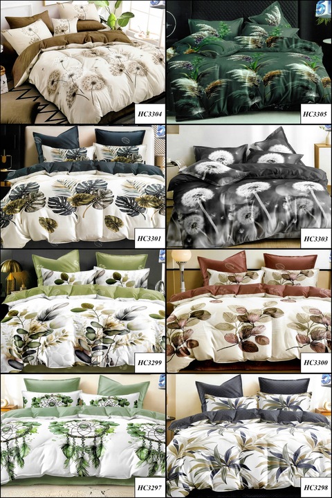 POŚCIEL BAWEŁNA SATYNOWA 180x200 2 POSZEWKI JESIENNA KOMPLET DUŻO