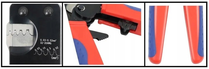 ZACISKARKA KONEKTORÓW MINI PINÓW STYKÓW D-SUB Molex Jst Tyco Bls DuPont