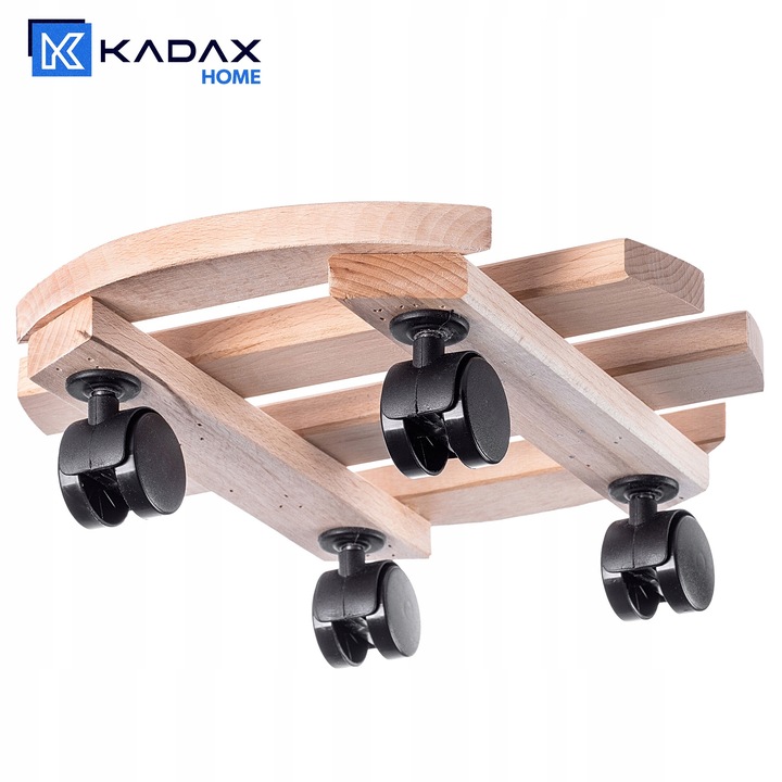 PODSTAWKA POD DONICZKĘ DONICĘ NA KÓŁKACH DREWNIANA OKRĄGŁA PODEST 30