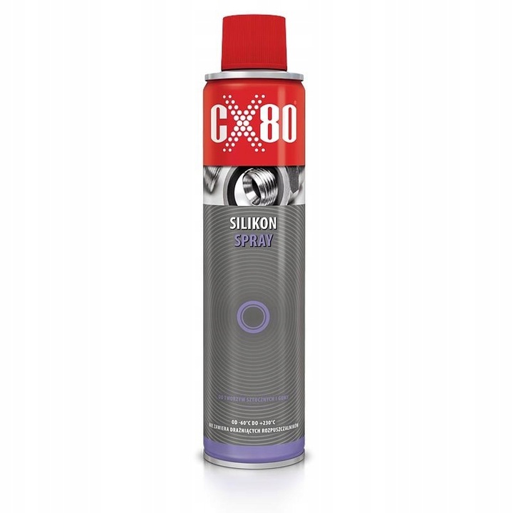 CX80 Silikon Spray Smar Sylikonowy Do Kontaktu z Żywnością w Sprayu 500 ml