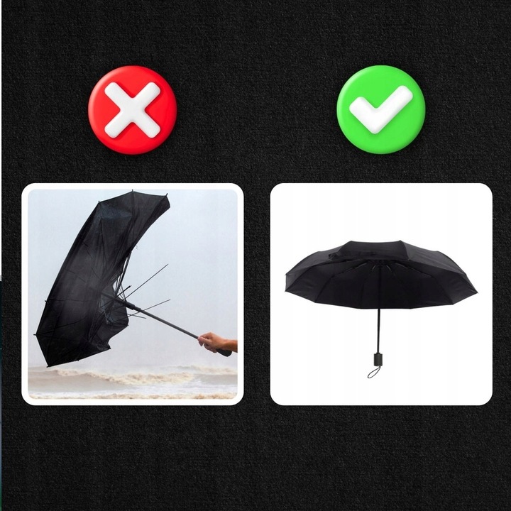 DUŻY PARASOL XXL SKŁADANY AUTOMAT PARASOLKA WODOODPORNA