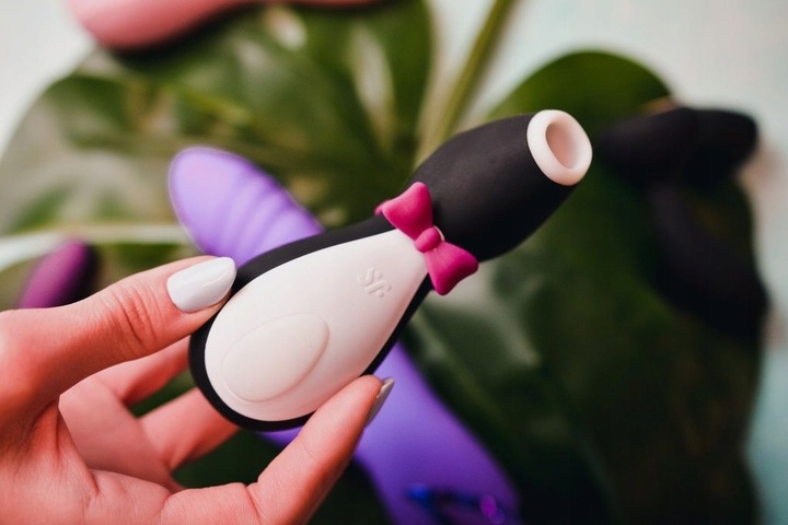 MASAŻER PINGWIN WIBRATOR PINGWINEK MEGA ORGAZM - SSĄCY DAMSKI MOCNY DLA PAR