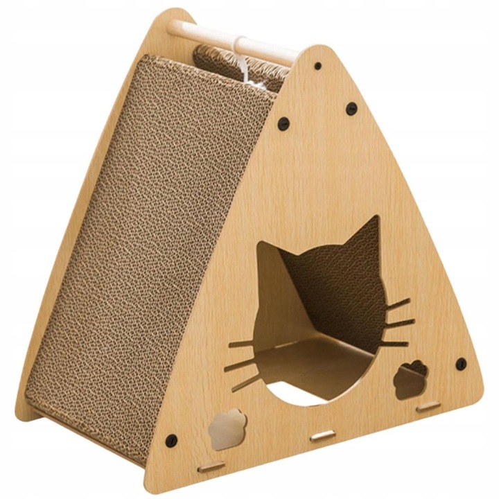 Petstore DRAPAK DLA KOTA Drewniany domek Budka Karton Legowisko