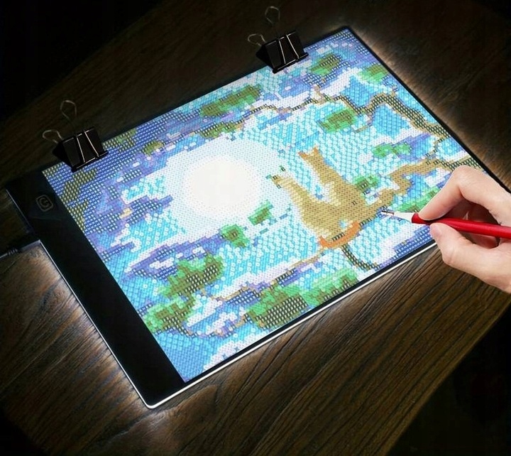 DESKA KREŚLARSKA TABLET GRAFICZNY ROZMIAR A4 DESKA Podświetlana LED DUŻA