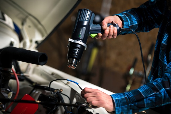 OPALARKA ELEKTRYCZNA MOCNA Z REGULACJĄ 2 BIEGI MAX 600°C + 4 DYSZE