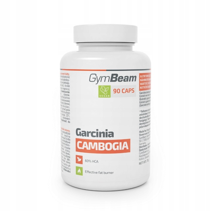 GARCINIA CAMBOGIA EKSTRAKT SPALACZ TŁUSZCZU UTRATA WAGI - GymBeam 90 kaps.