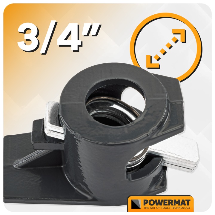 4x ŚCISK STOLARSKI RUROWY ZACISK BEZKOŃCOWY 3/4" METALOWY ZESTAW 4