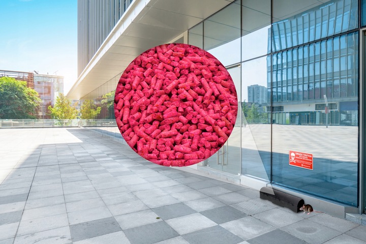 MOCNY GRANULAT NA MYSZY TRUTKA NA SZCZURY BROMADIOLONE DDD 5KG RATIMOR