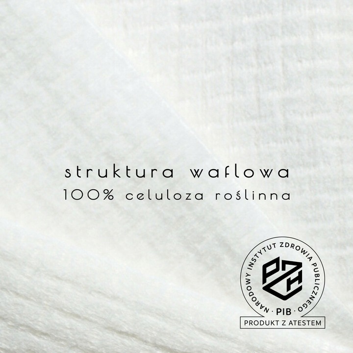 JEDNORAZOWE RĘCZNIKI DO TWARZY 80 szt. - TOWL WAFFLE