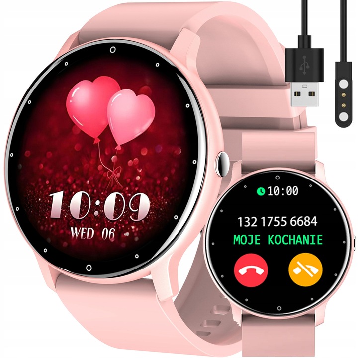 Zegarek SMARTWATCH SMS KROKI PULS POLSKIE MENU