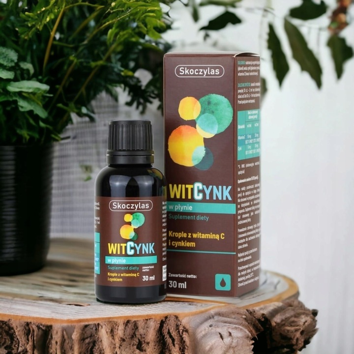 Witamina C Skoczylas WitCynk 30ml Krople z Witaminą C Cynkiem Na Odporność