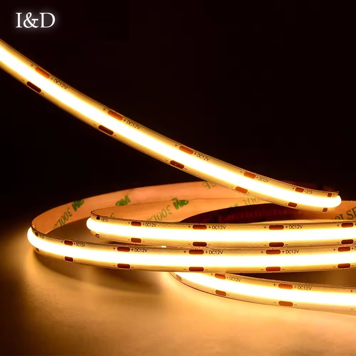 Taśma LED COB 320 diod/m 9.8W/m Biały neutralny 4000K IP20 12V 8mm 5m