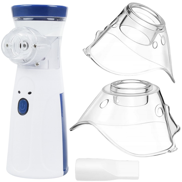 INHALATOR NEBULIZATOR ULTRADŹWIĘKOWY PRZENOŚNY DLA DZIECI DOROSŁYCH AA USB