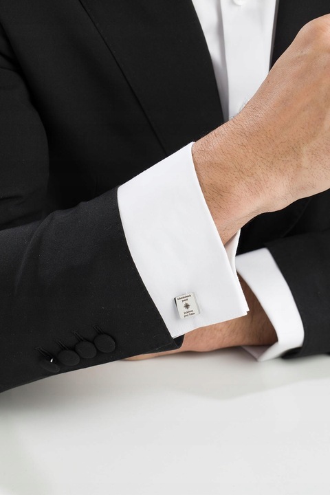 Prezent Dzień Ojca Spinki do mankietów z grawerem