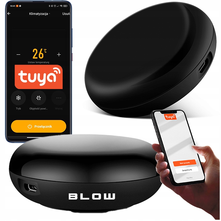 PILOT WIFI IR TUYA SMART LIFE STEROWNIK DO KLIMATYZACJI KLIMY