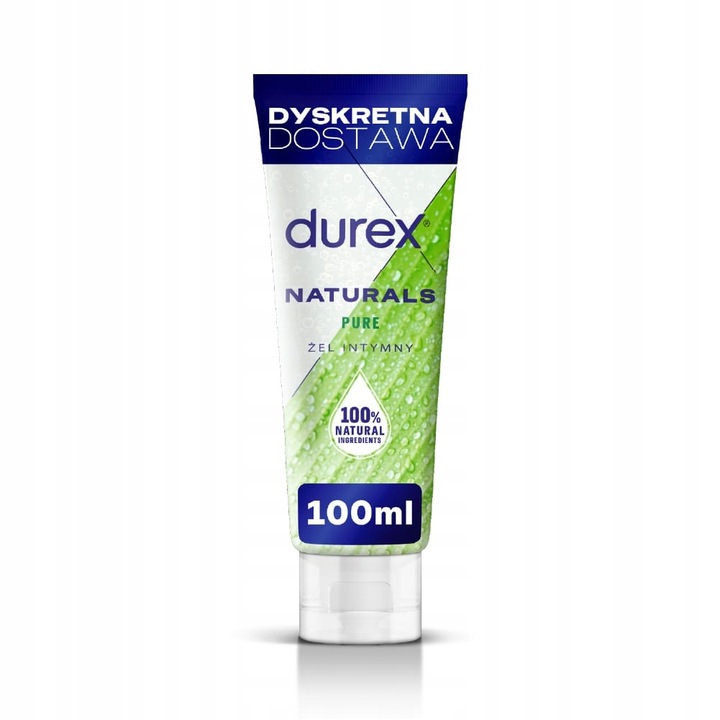 Żel Intymny DUREX NATURALS PURE Nawilżający 100 ml Lubrykant na Bazie Wody