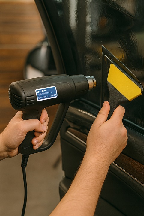 OPALARKA ELEKTRYCZNA 2000W REGULACJA 230V 2 BIEGI 100-600°C MOCNA + 4