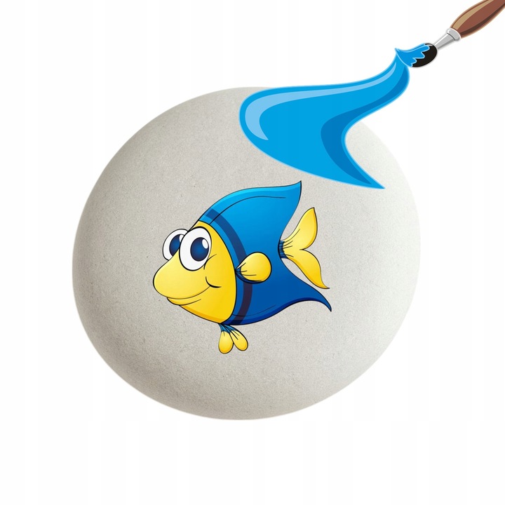 KAMIENIE DO MALOWANIA BIAŁE OWALNE 5-8CM ZESTAW 10SZT ROZWIJANIE