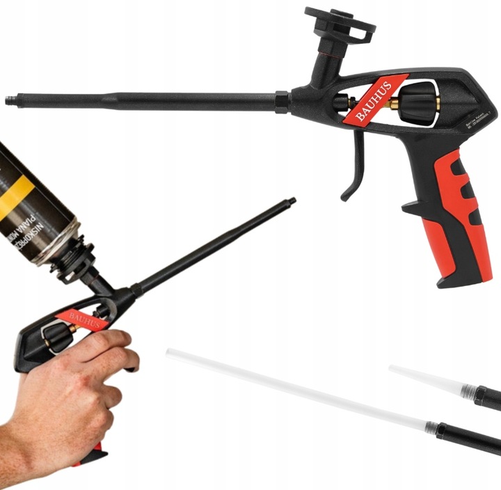 PISTOLET do piany montażowej kleju pianokleju metalowy TEFLONOWY