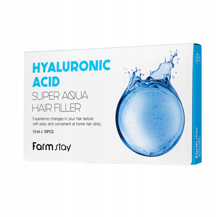 FARMSTAY HYALURONIC ACID Hialuronowe ampułki do włosów, 10 x 13 ml