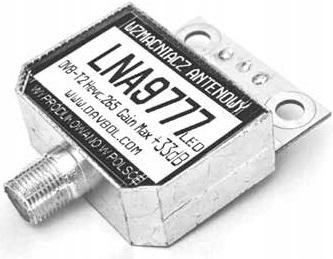 Wzmacniacz antenowy +49% LNA9777F DVB-T2 LED Polska Manufaktura Davbol