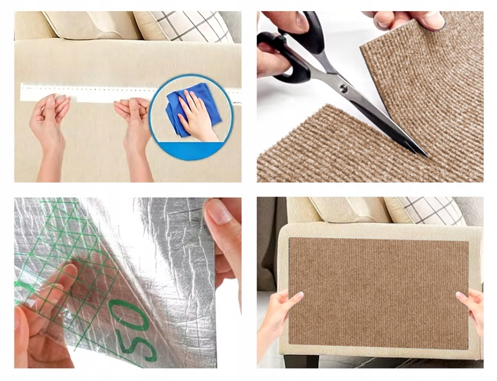 Samoprzylepna MATA DO DRAPANIA na kanapę meble dla kotów ochrona 200x40