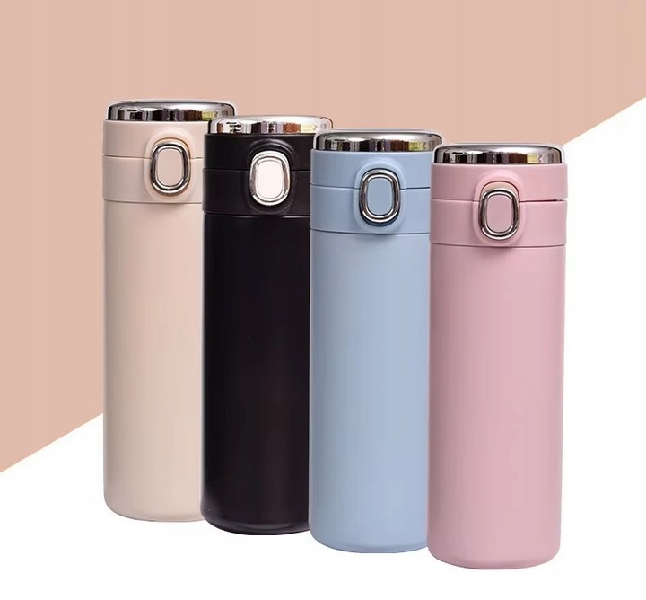 KUBEK TERMICZNY 350ML Z WYŚWIETLACZEM LED TEMPERATURY CZARNY BO-005 SPECDOM