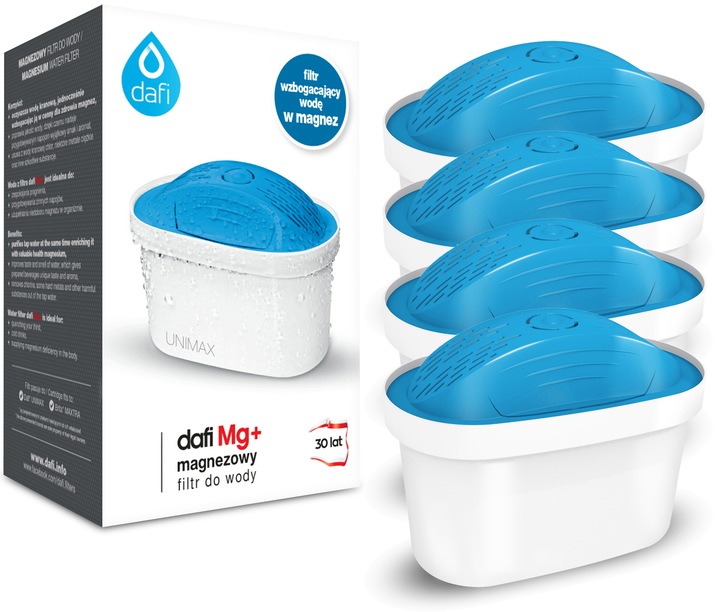 WKŁAD FILTR DAFI UNIMAX 4SZT MAGNEZ MG+ ORYGINAŁ | DO DZBANKA