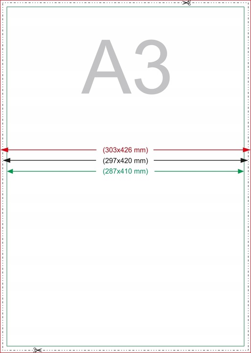 PLAKATY A3 Kreda 135g 100 sztuk