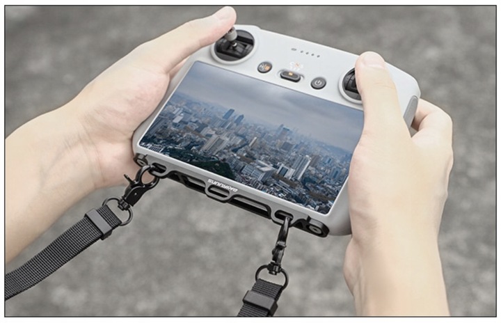 UCHWYT ALUMINIOWY + SMYCZ DO KONTROLERA DJI RC / RC 2 MINI 3 4 5 PRO