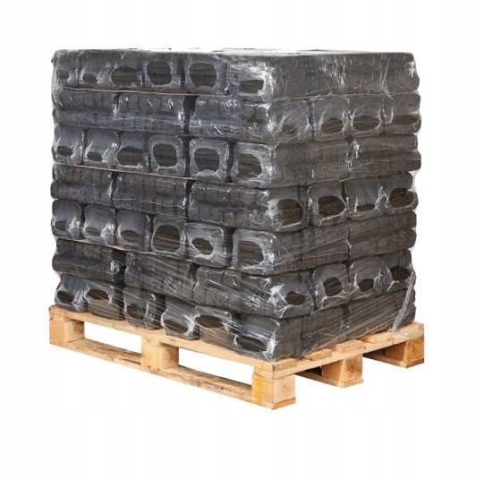 Brykiet Torfowy 1000kg Paczkowany Paleta Wysoka Kaloryczność