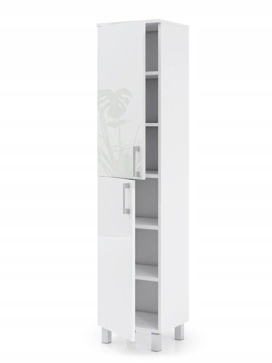 SŁUPEK ŁAZIENKOWY WYSOKI 40CM BIAŁY POŁYSK AKRYL