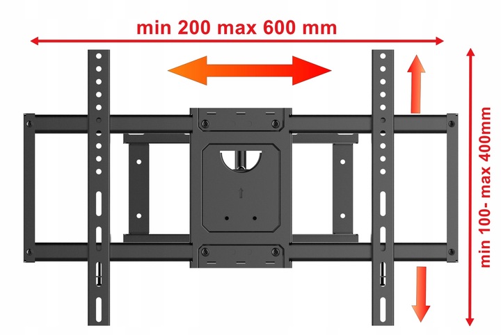 Uchwyt TV Dlugie ramie 85cm Wieszak do Telewizora 32-64 cale narożny