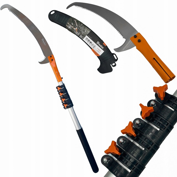 Piła do Gałęzi Drzew Teleskopowa 5,5mb Ręczna Stalowe Ostrze +