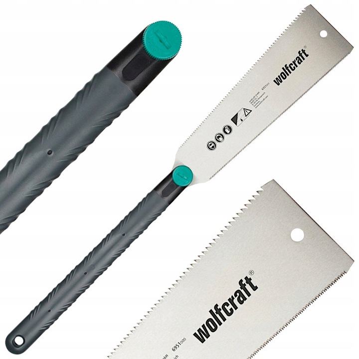 WOLFCRAFT Piła japońska do drewna listw 240mm dwustronna precyzyjna