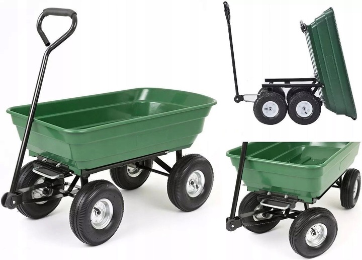 TACZKA WYWROTKA WÓZEK OGRODOWY PRZYCZEPKA METCOR 3w1 TC2145 XXL