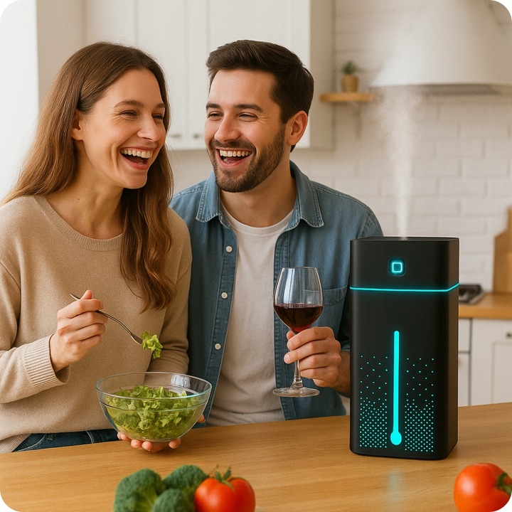 MINI KAMERA WIFI SZPIEGOWSKA W NAWILŻACZU CZUJNIK RUCHU PODGLĄD NA