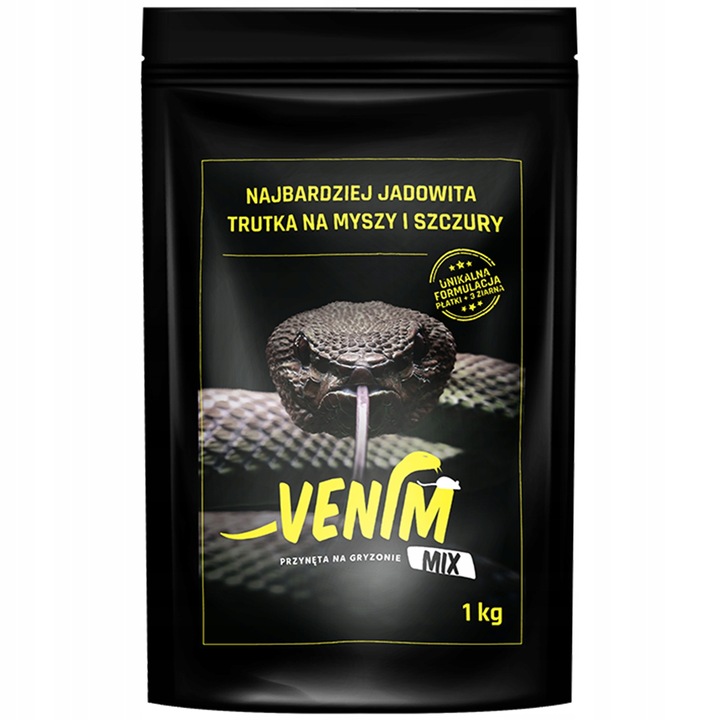 Venim MIX 1kg - najbardziej jadowita trutka na myszy i szczury