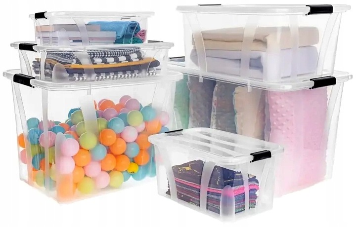 KON-PLAST - Pojemnik na zabawki plastikowy - SOLIDNY - pudełko kosz -