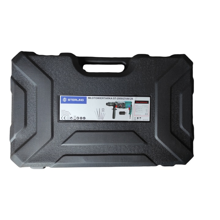 MŁOTOWIERTARKA WIERTARKA MŁOT UDAROWY 2950W SDS+ ZESTAW + WALIZKA