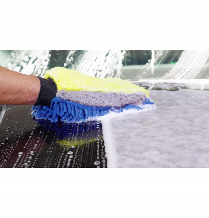 Rękawica do mycia samochodu z mikrofibry Dwustronna DOUBLE FACE Mafra